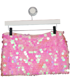 Mars the Label Pink The Shimmi Mini Skirt UK 8