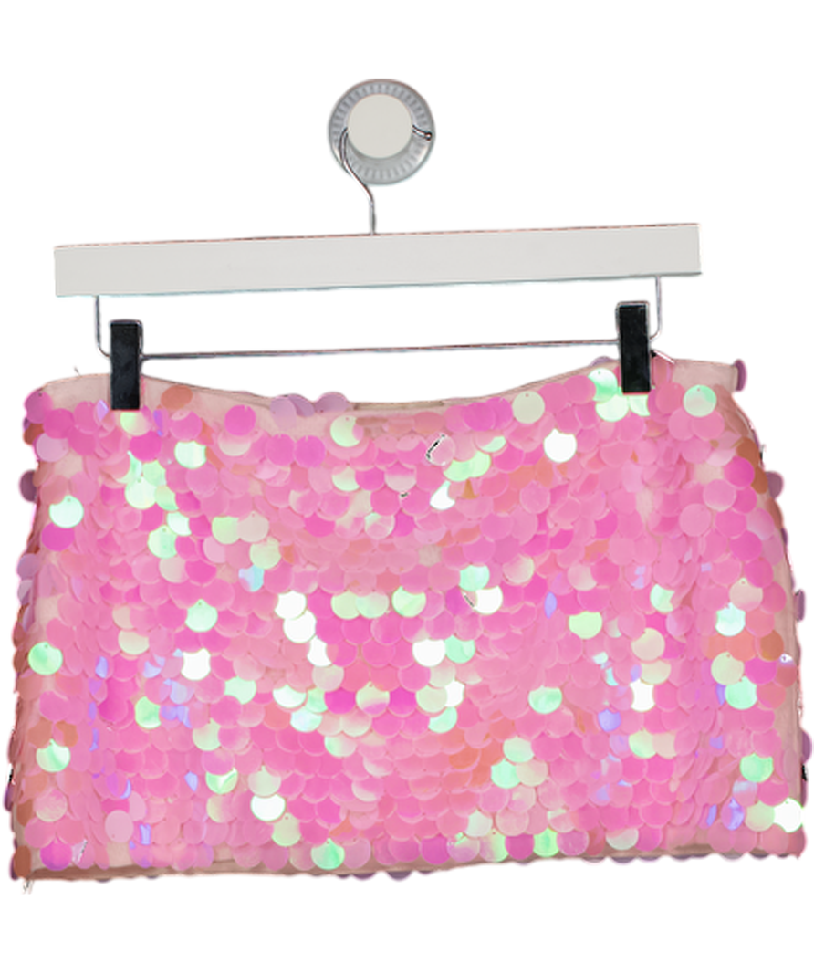 Mars the Label Pink The Shimmi Mini Skirt UK 8