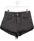 KSUBI Black Wash Denim Shorts W26