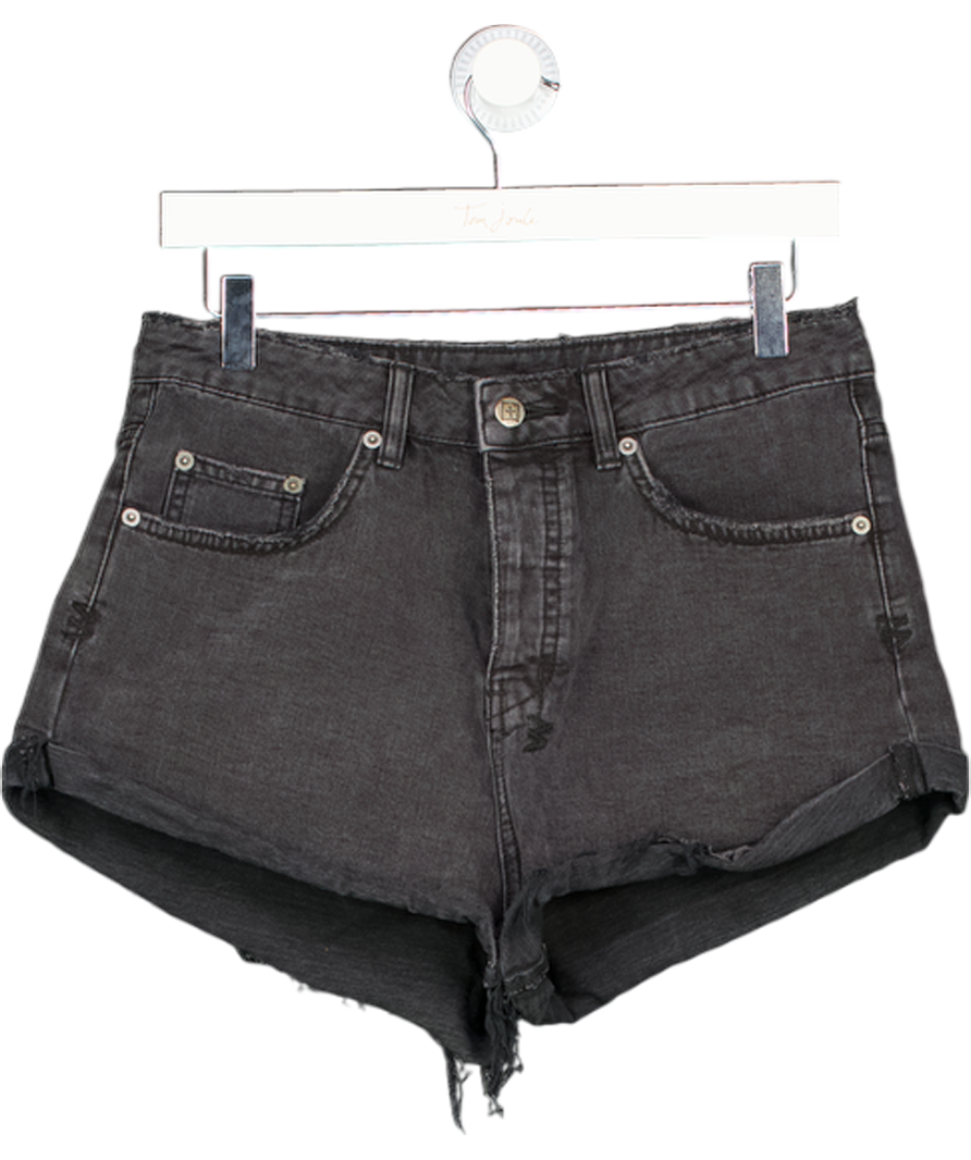 KSUBI Black Wash Denim Shorts W26