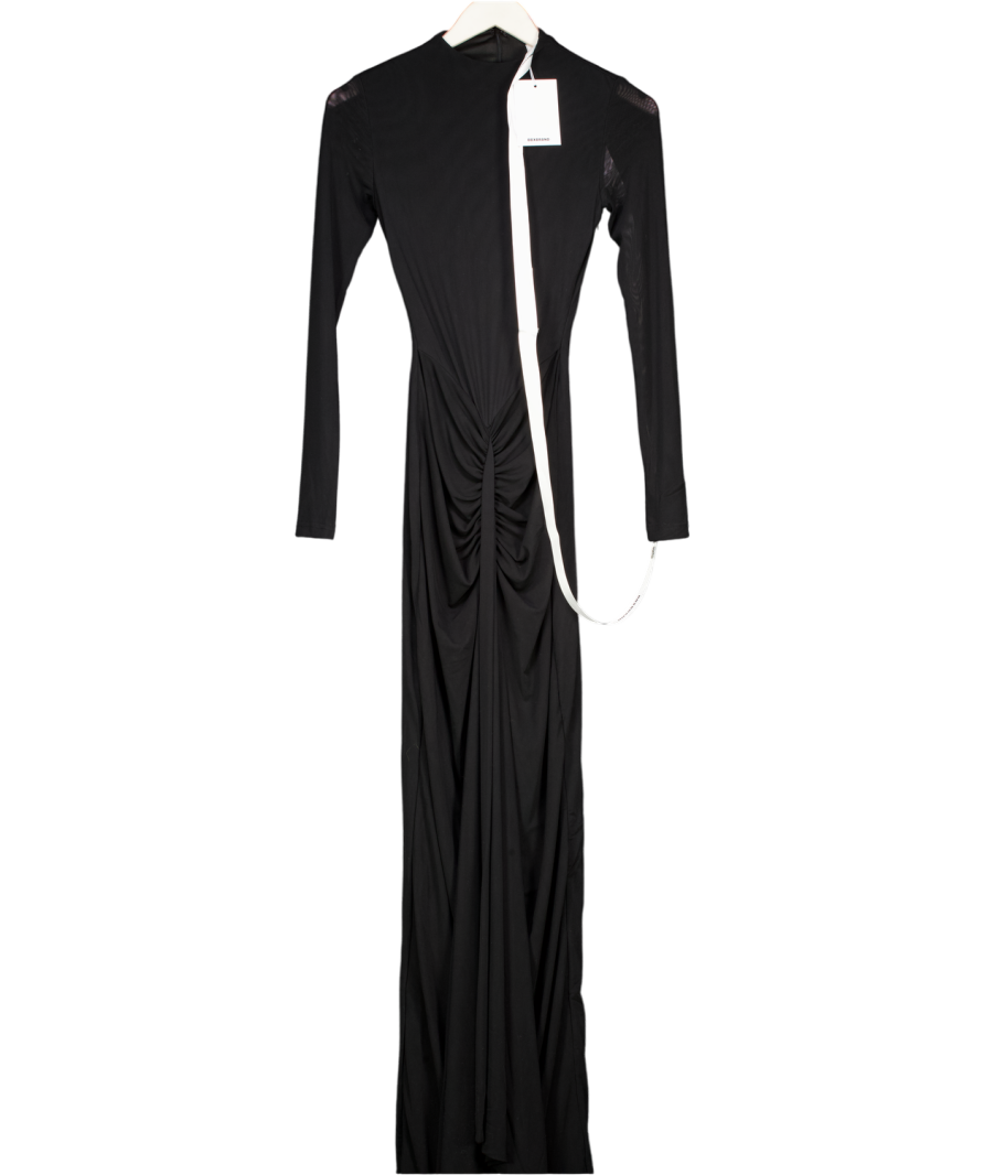 BBX Brand Black Aluya Mesh Maxi Dress UK 10