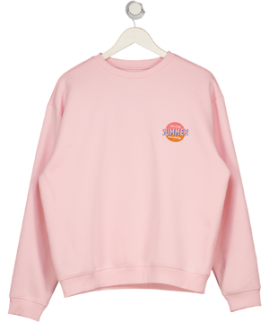 SPACE NK Baby Pink "summer Society" Sweatshirt UK M