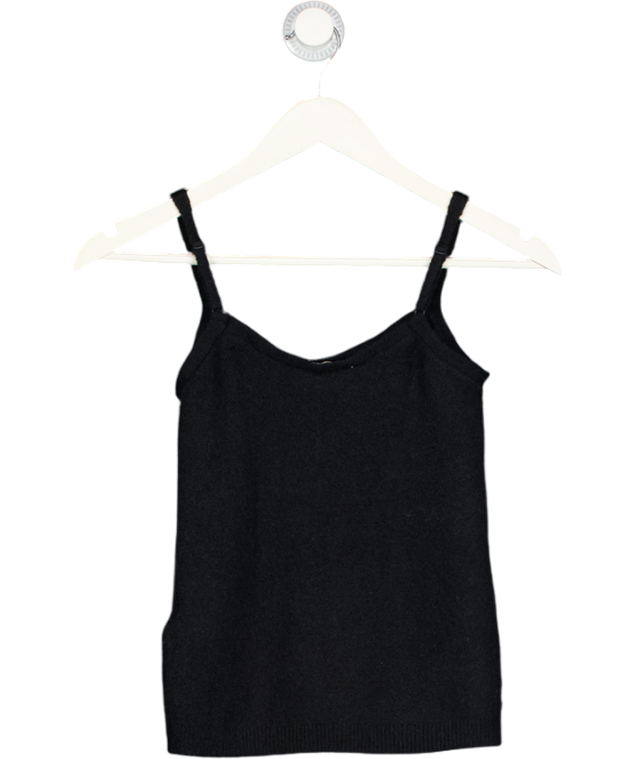 Abercrombie & Fitch Black Super Soft Merino Wool-blend Sweater Tank UK S