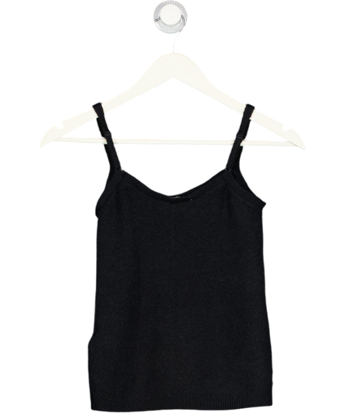 Abercrombie & Fitch Black Super Soft Merino Wool-blend Sweater Tank UK S