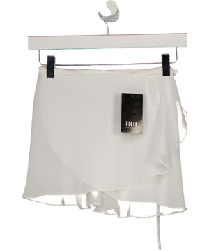 BLOCH White Georgette Wrap Ballet Skirt UK M/L
