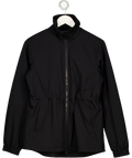7 DAYS  ACTIVE Black Tech Drawstring Waist Running Jacket UK S
