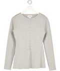 ALIGNE Grey Daphne Waisted Knit Cardigan UK 8