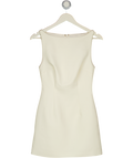 MESHKI Cream Mini Structured Shift Dress UK XS