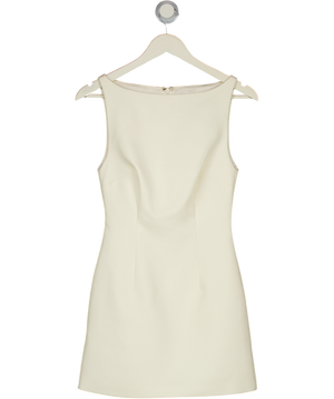MESHKI Cream Mini Structured Shift Dress UK XS