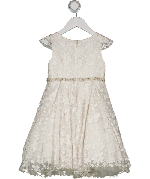 MAISON AVA White Girls Embellished  Occasion Dress 5 Years