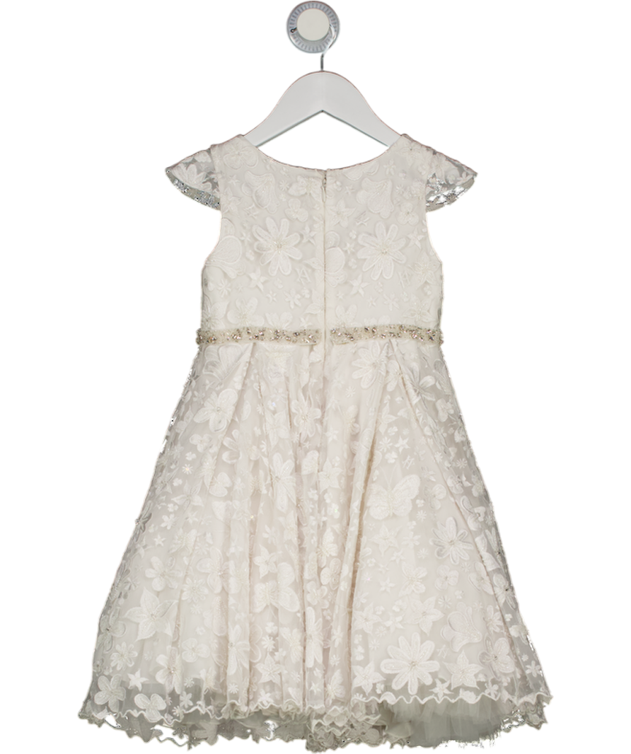 MAISON AVA White Girls Embellished  Occasion Dress 6 Years