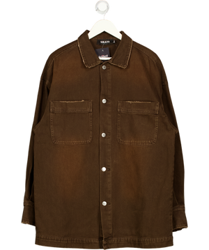 SER.OY.A Chocolate Brown Storme Relaxed Shacket UK M/L