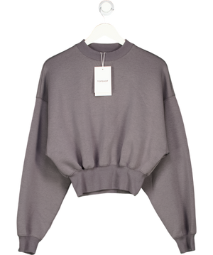 Topshop Grey Crew Neck Sweatshirt UK XS