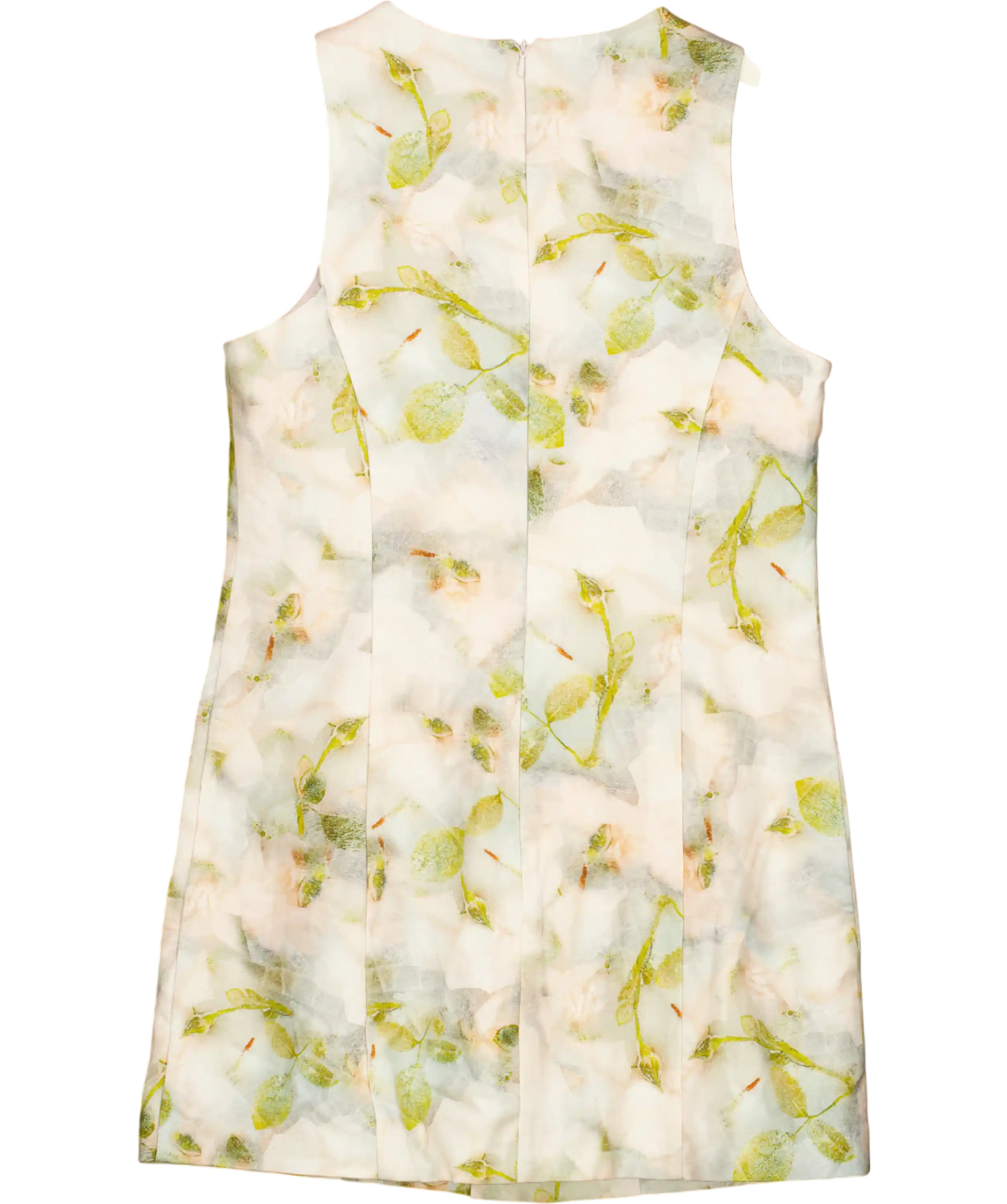 River Island Multicoloured Grey Floral Print Mini Shift Dress UK 12