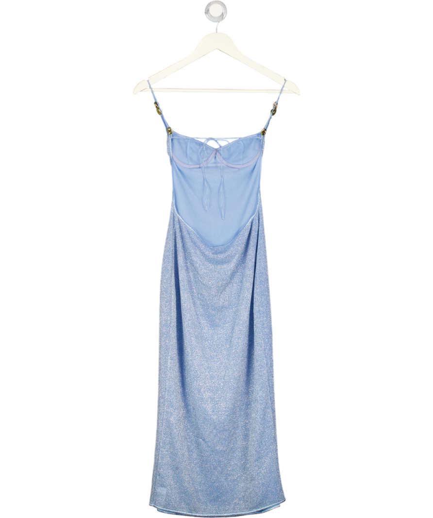 OSEREE Glazed Lumière Dress - Crystal Blue UK S