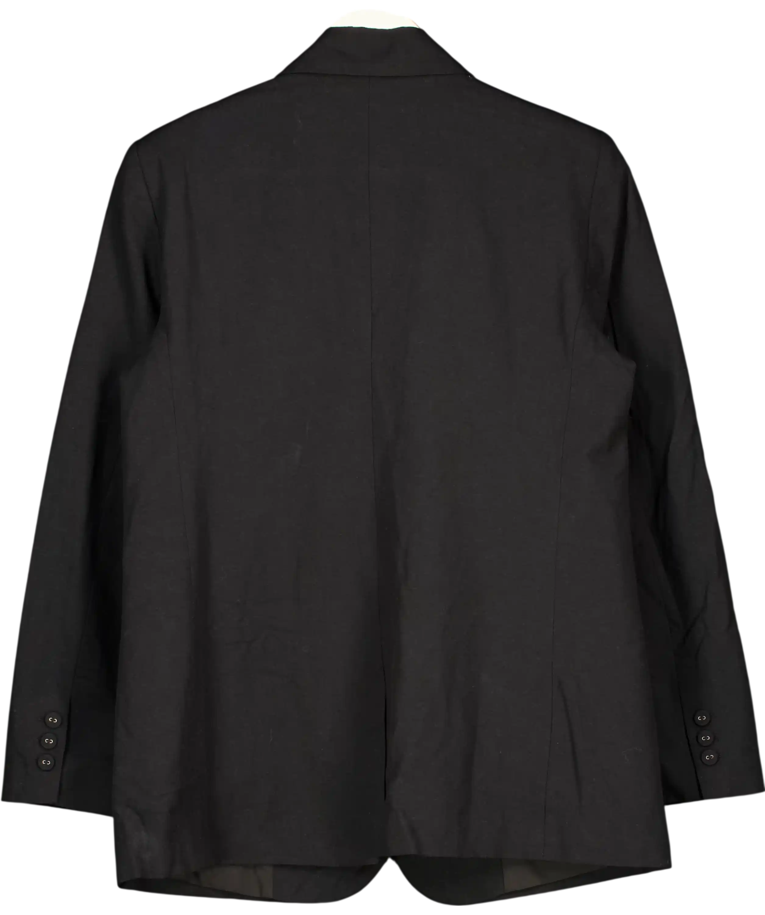 ASOS Black Linen Blend Oversized Blazer UK S