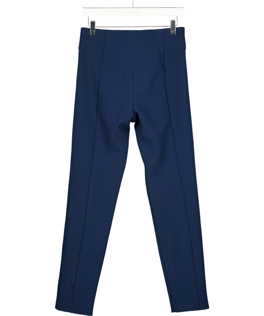 BIMBA Y LOLA Navy Blue High Waisted Tailored Tapered Trousers Fr36 UK 8