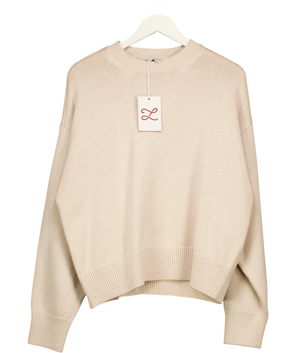 L'academie By Marianna Sonora Sweater - Sand Beige UK S