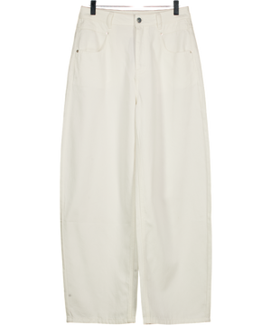 COMMENSE White Mid Waist Wide Leg Denim Jeans UK S