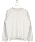 SKIMS Grey Cotton-blend Fleece Classic Sweatshirt UK M