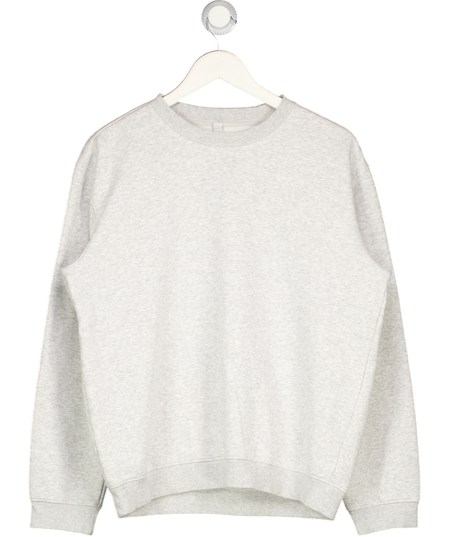 SKIMS Grey Cotton-blend Fleece Classic Sweatshirt UK M