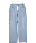 VERY Light Blue High Waisted Straight Leg Jeans UK 16