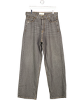 545 DENIM Washed Grey Wide Fit Jeans UK M