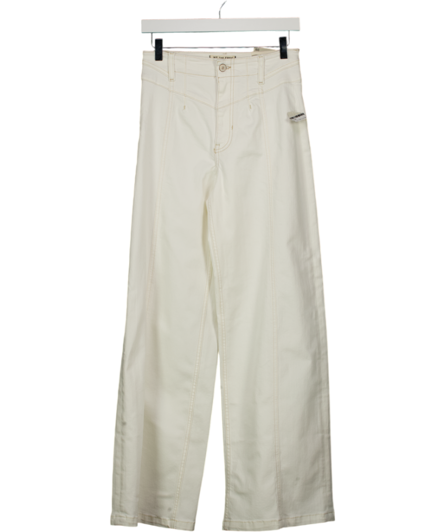 Free People White We The Free Libre Wide-leg Jeans W28