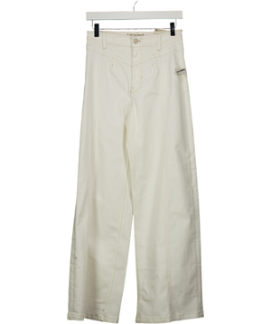 Free People White We The Free Libre Wide-leg Jeans W28