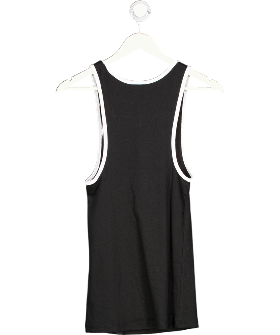 gymshark Black Ribbed Tank UK M