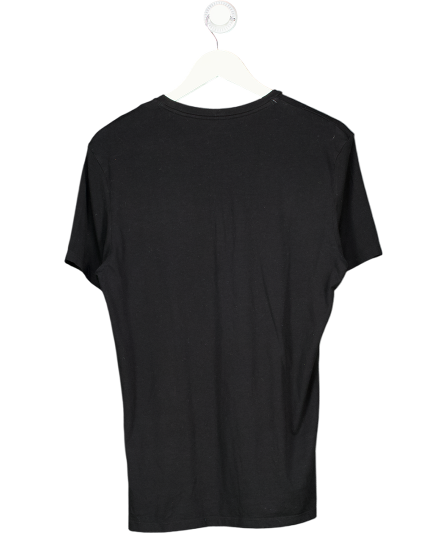 M&S Black Pure Supima® Cotton Performance Crew Neck T-shirt UK M