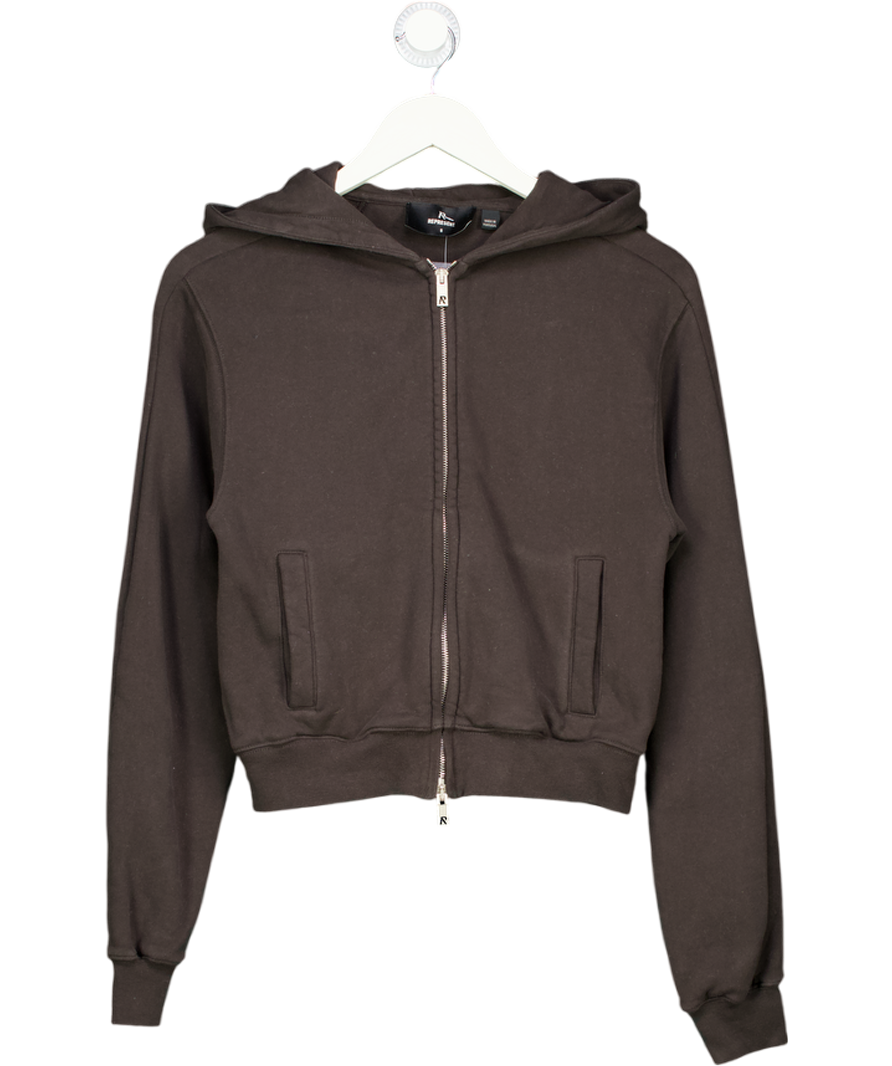 Represent Black Owners Club Slim Zip Hoodie UK S