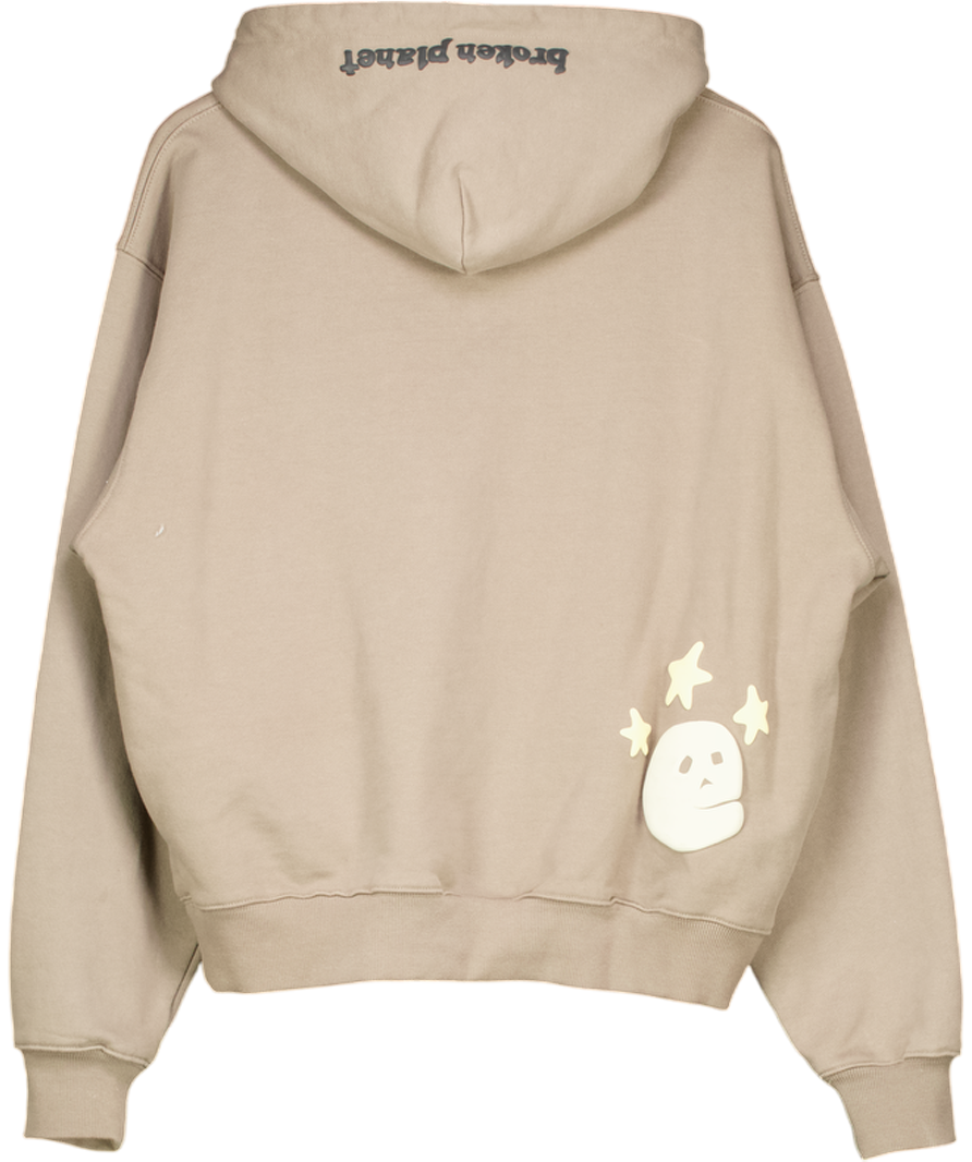 BROKEN PLANET Brown Hoodie ‘cosmic Peaks' UK M
