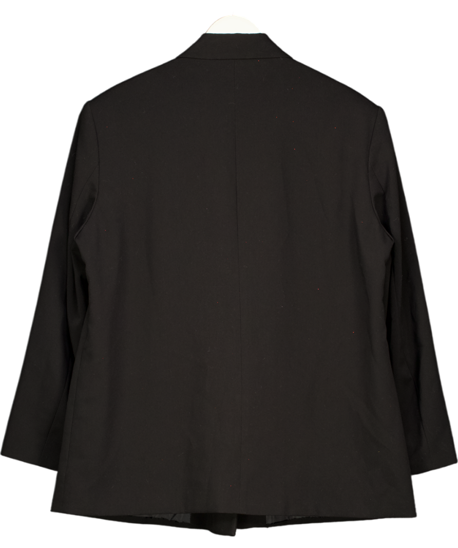 ZARA Black Double Breasted Blazer UK XL