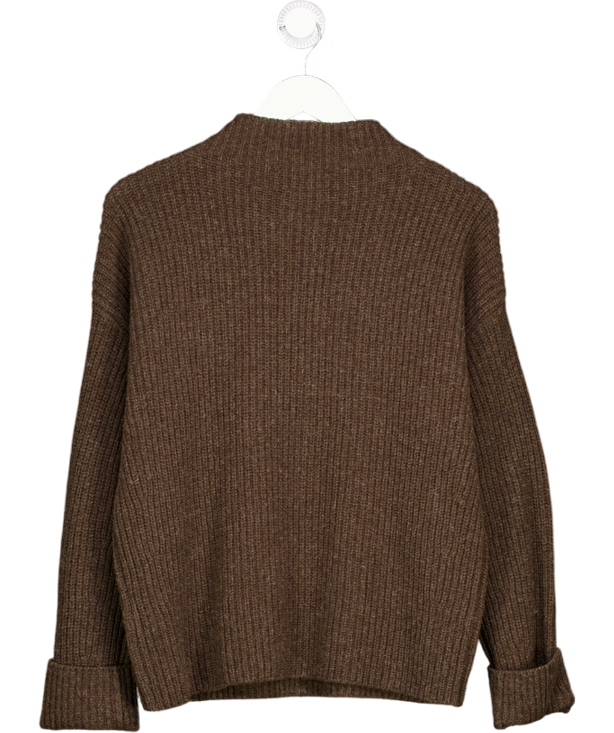 Beaufort & Blake Rosmead Chocolate Brown High Neck Jumper UK M