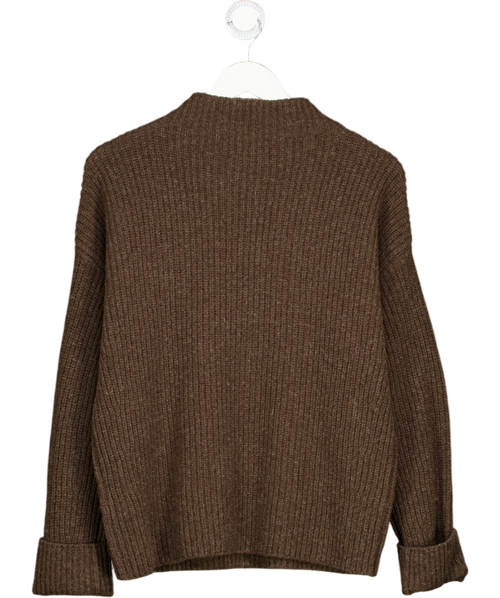 Beaufort & Blake Rosmead Chocolate Brown High Neck Jumper UK M