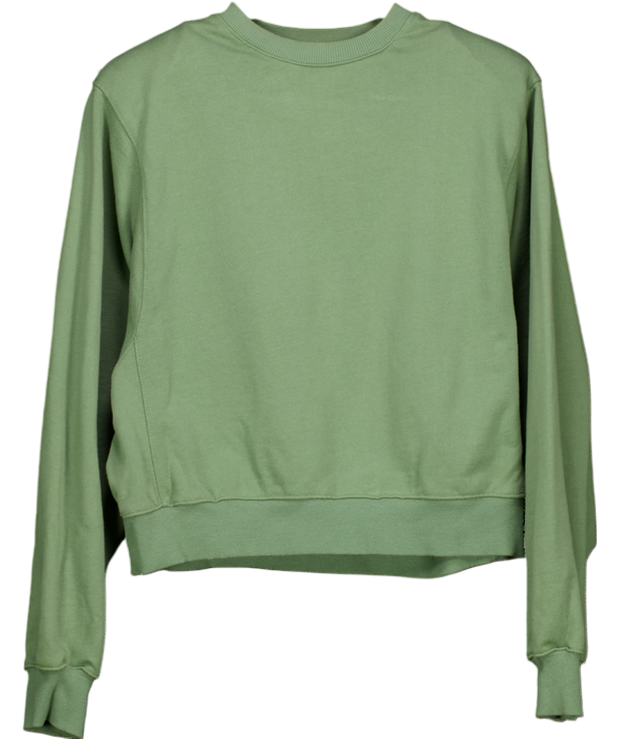 Noughts & Kisses Green Shoulder Pad Sweatshirt UK S