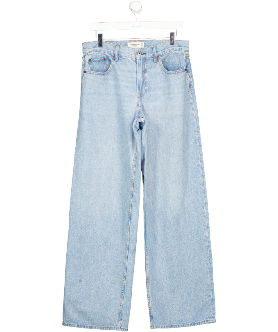 Abercrombie & Fitch Blue Low Rise Ultra Loose Jeans - Long Length W27