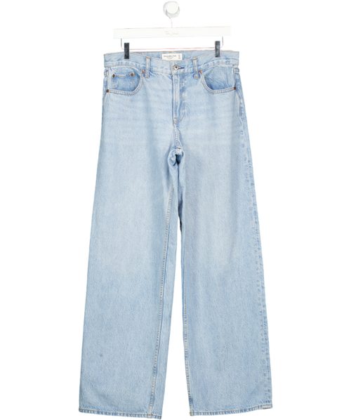 Abercrombie & Fitch Blue Low Rise Ultra Loose Jeans - Long Length W27
