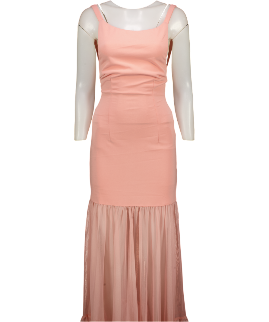 HELLOMOLLY Chic Whispers Maxi Dress Pink UK XS
