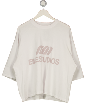 eme studios White Oversized T-shirt UK M