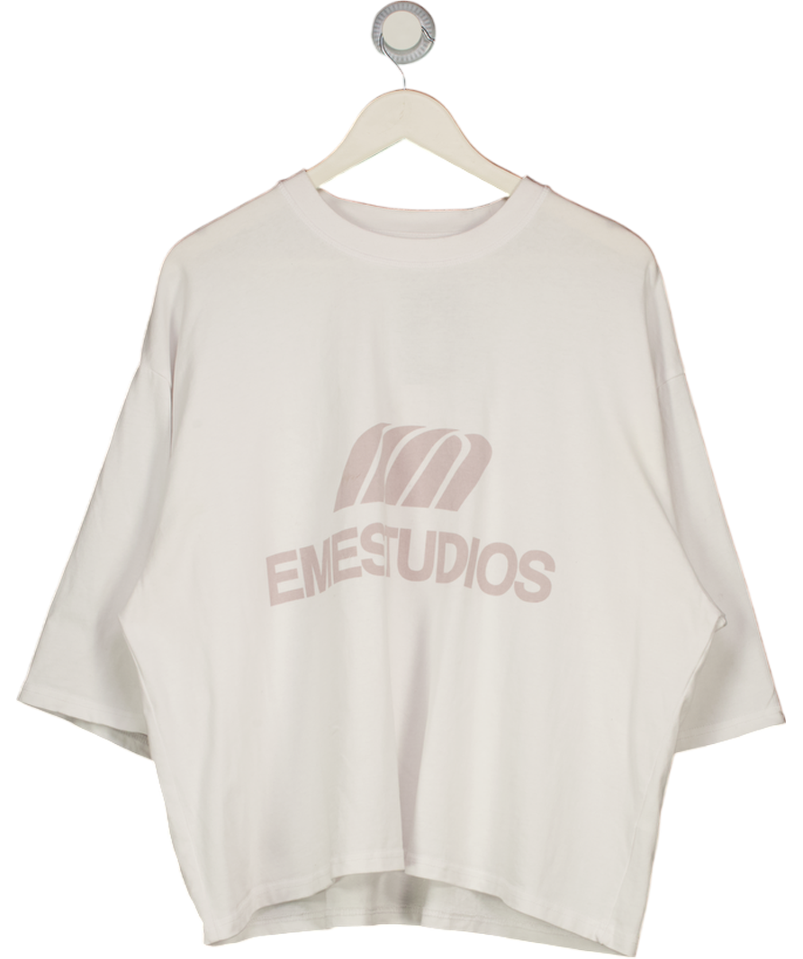 eme studios White Oversized T-shirt UK M