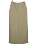 4th & Reckless Green Tailored Column Maxi Skirt In Olive UK 8