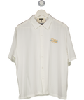 Budro White Relaxed Marina Member Button Up UK M
