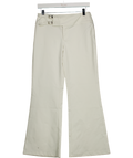 Cider White Double Buckle Detail Flare Trouser UK XS