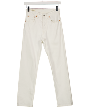 LEVI'S Originals 501 High Rise White Jeans L26 W24