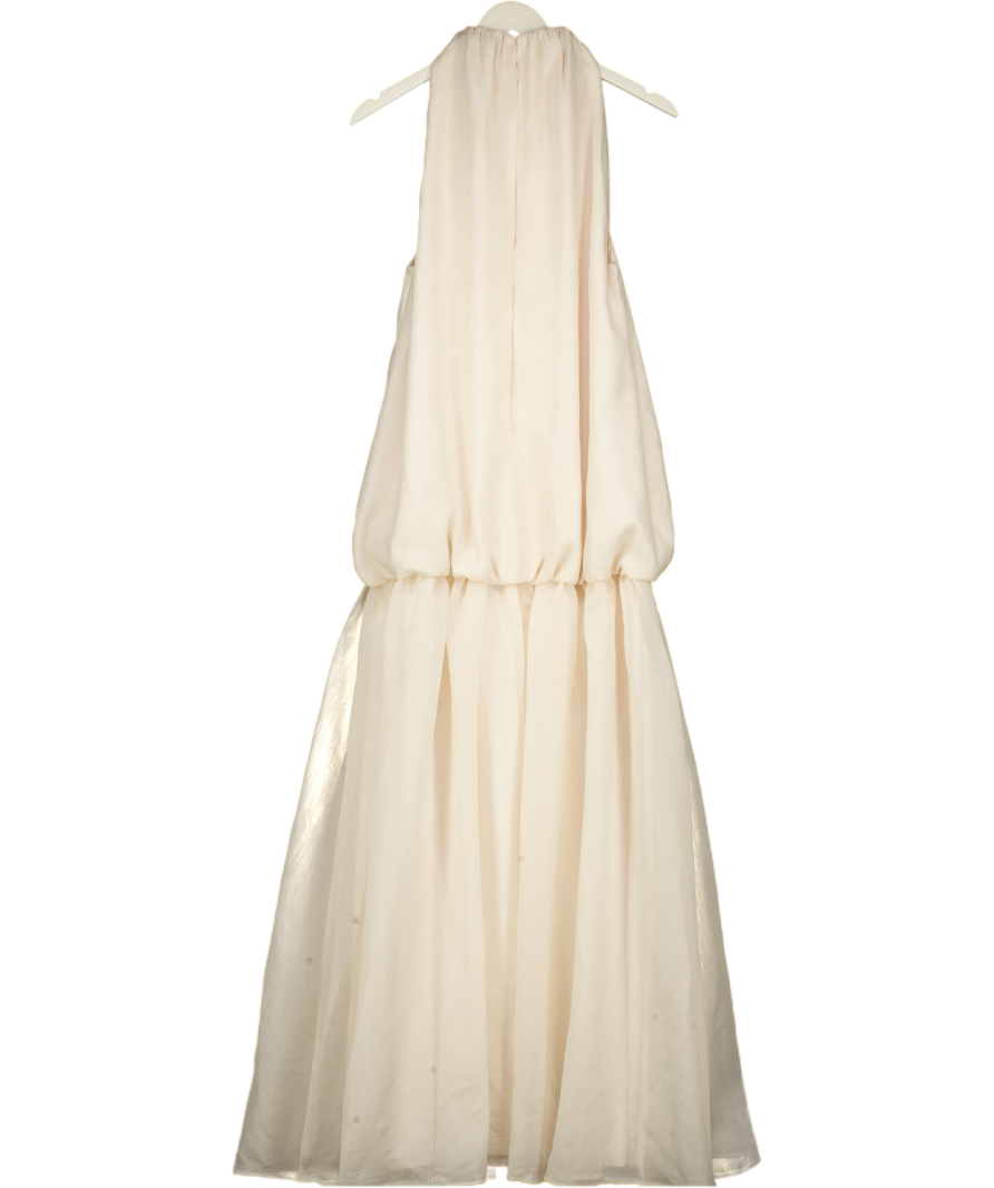 ARRANGE Organza Midi Dress In Cream UK 6