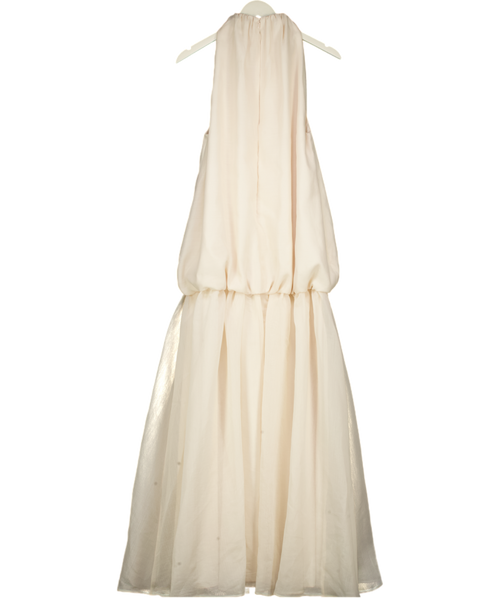 ARRANGE Organza Midi Dress In Cream UK 6