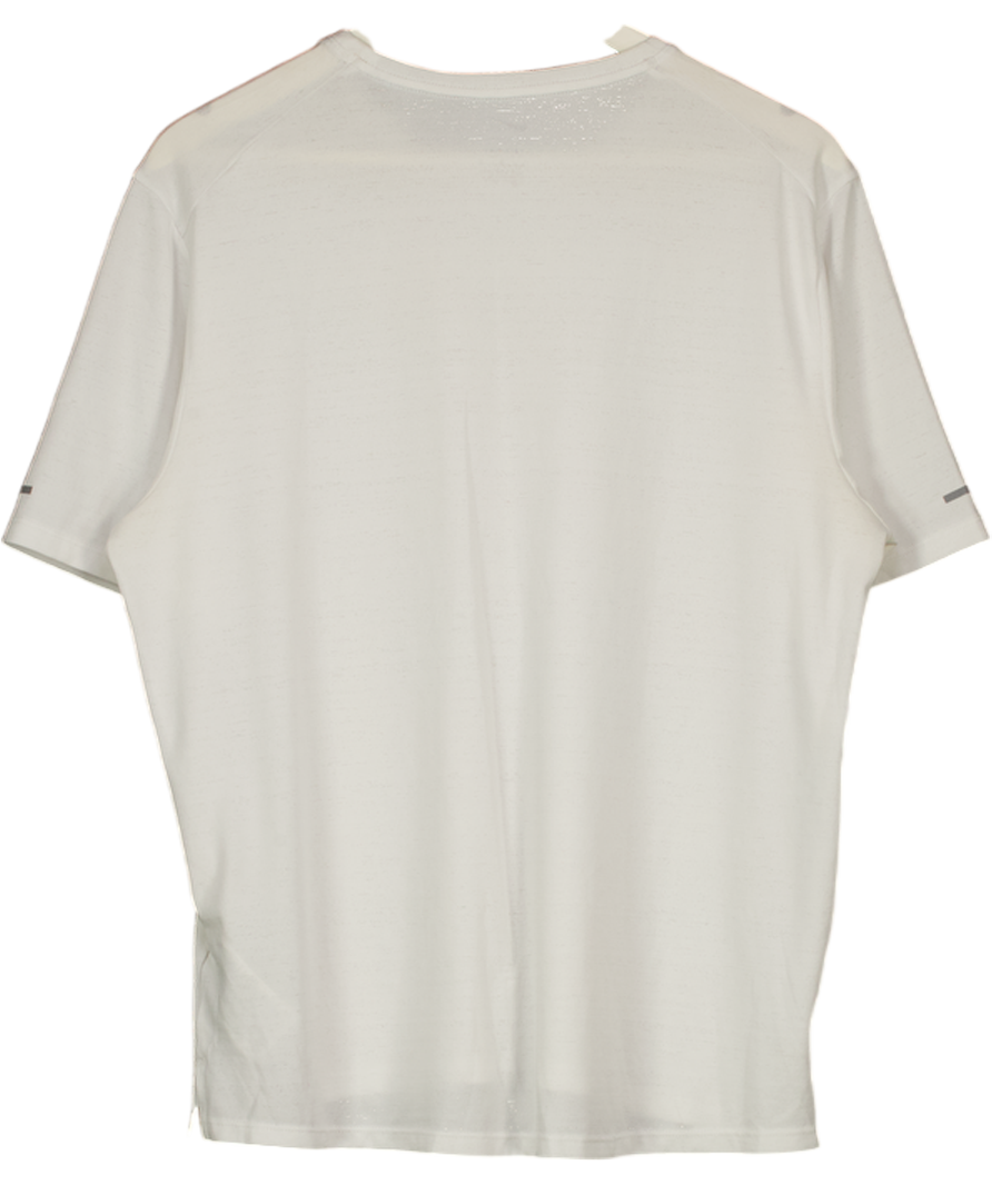 NIKE White Dri-fit Training Top UK L