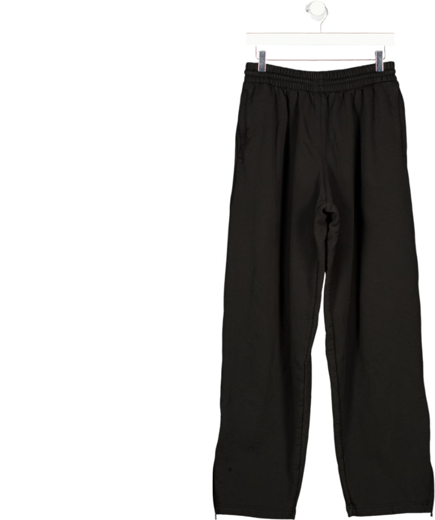 WARDROBE NYC Black + Hailey Bieber Cotton-jersey Wide-leg Sweatpants UK S
